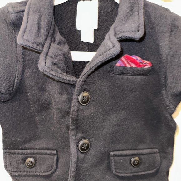 Old Navy cotton button up blazer with pocket square - Picture 5 of 5